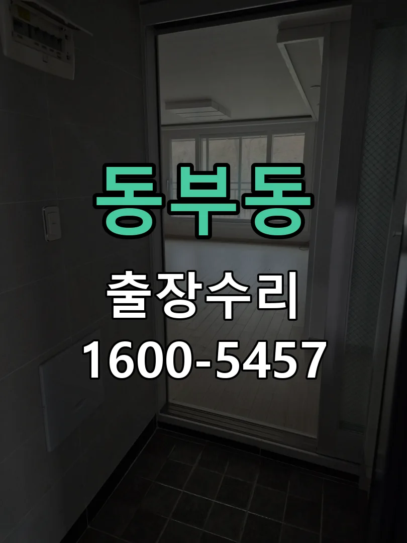 동부동 현장 도착 후 상태 확인