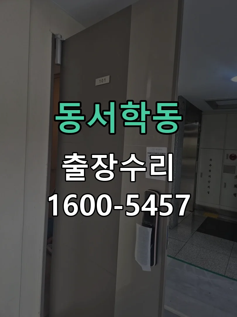 동서학동 현장 도착 후 상태 확인