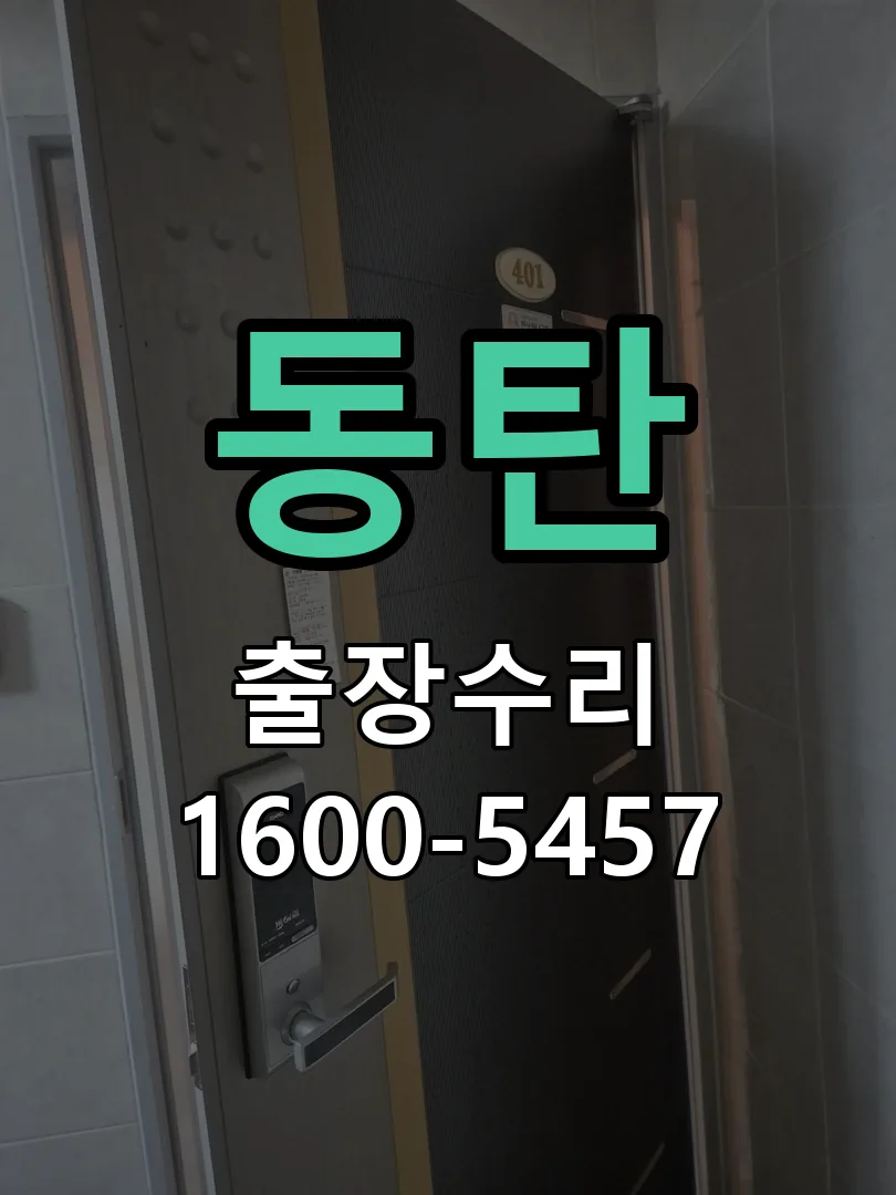 동탄 잠금장치 동작 확인