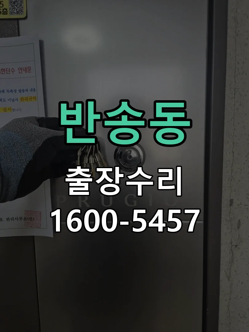 반송동 도어락 열쇠 출장 수리