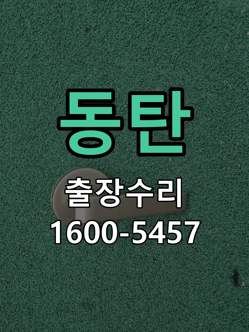 동탄 잠금장치 동작 확인