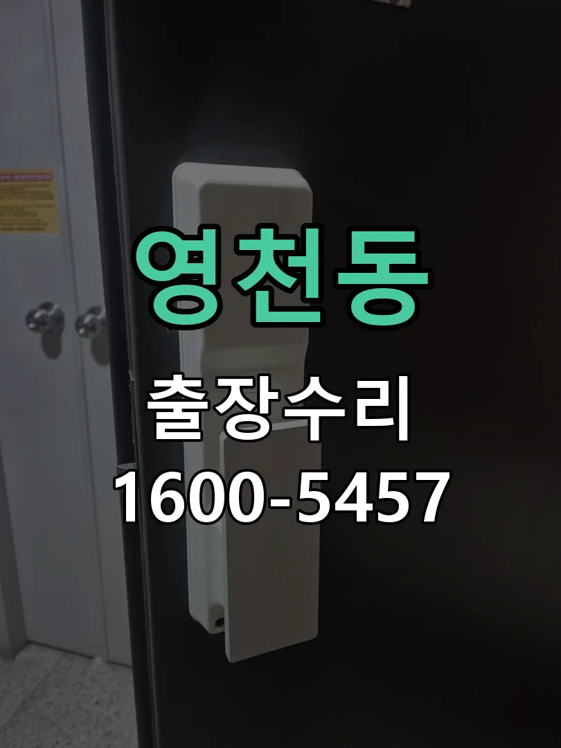 영천동 도어락 열쇠 출장 수리