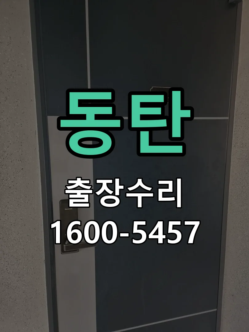동탄 잠금장치 동작 확인
