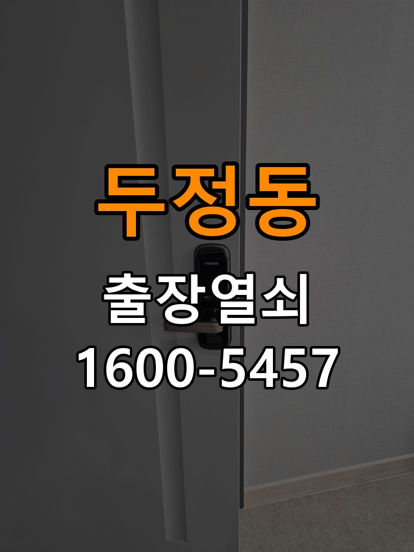 두정동 열쇠 부러짐 키 실린더 교체 열쇠 구멍 안에서 키가 꺾여 부러진 채 박혀 문이 안 열림 현장 출장