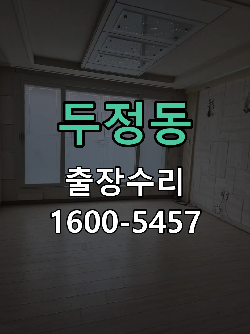 두정동 잠금장치 동작 확인