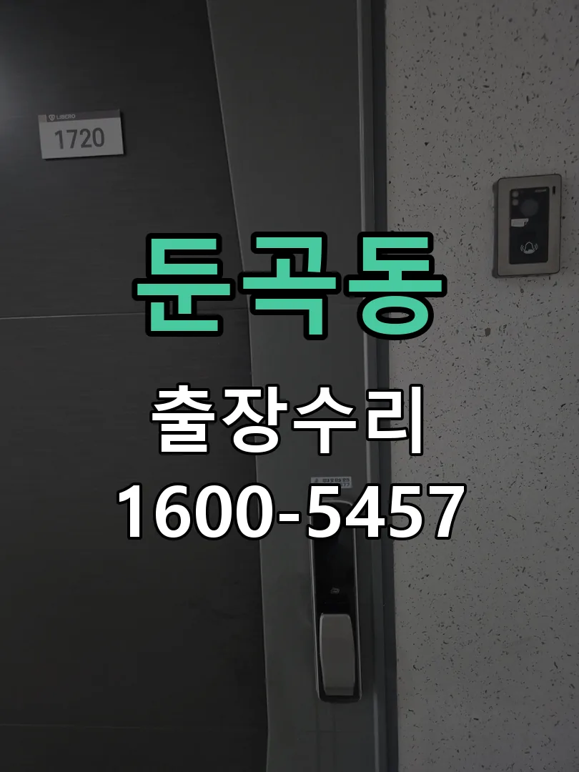둔곡동 잠금장치 동작 확인