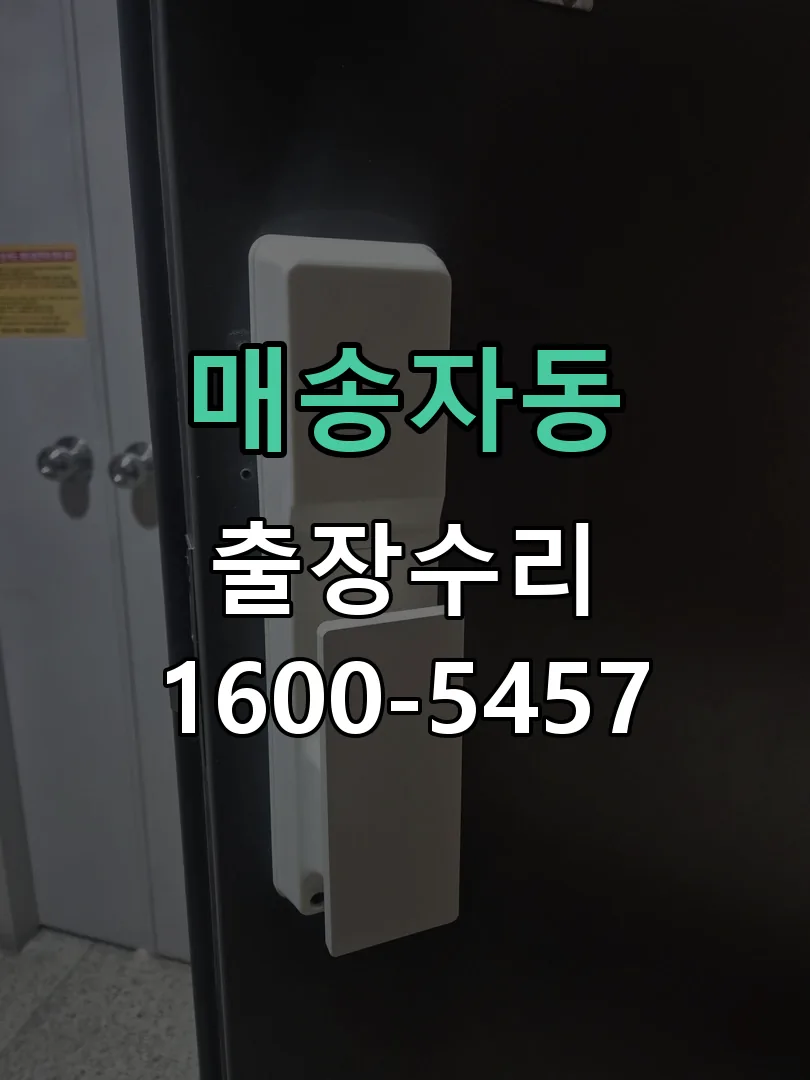 매송자동 현장 도착 후 상태 확인