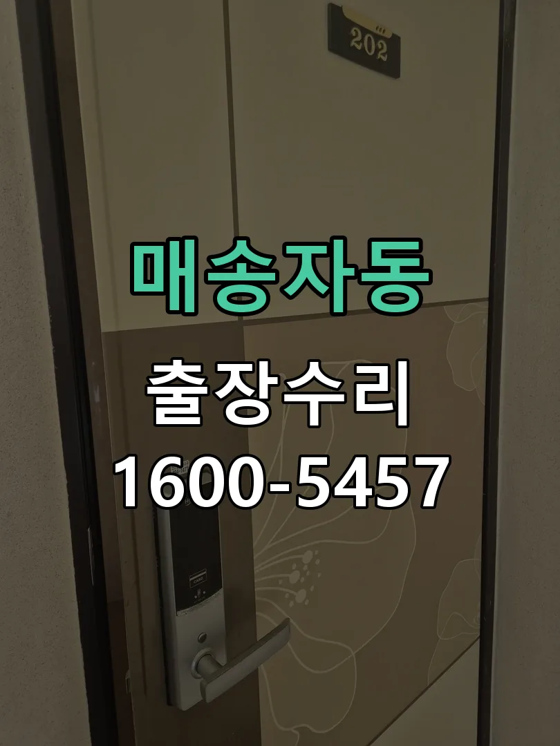 매송자동 잠금장치 동작 확인