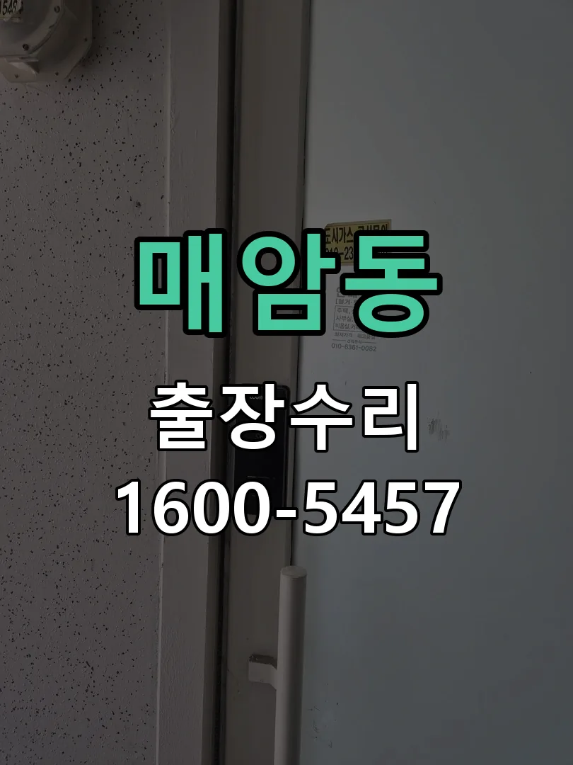 매암동 도어락 열쇠 출장 수리