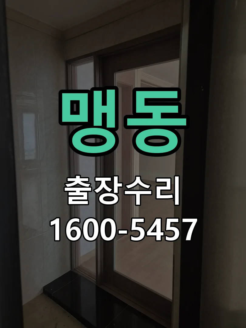 맹동 잠금장치 동작 확인