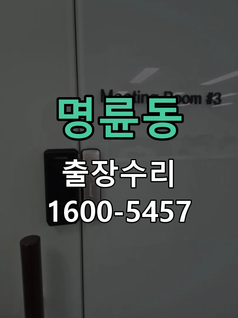 명륜동 교체 작업 진행