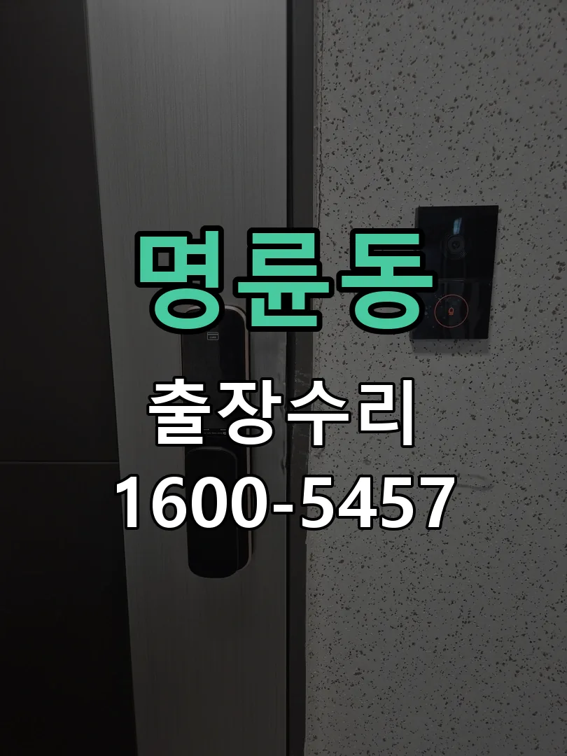 명륜동 문틀 정렬 확인