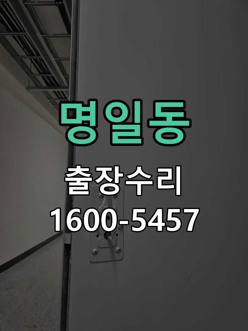 명일동 잠금장치 동작 확인
