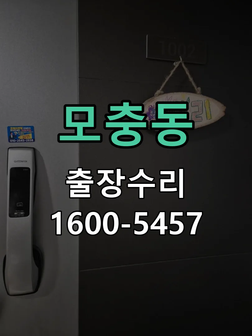 모충동 교체 작업 진행