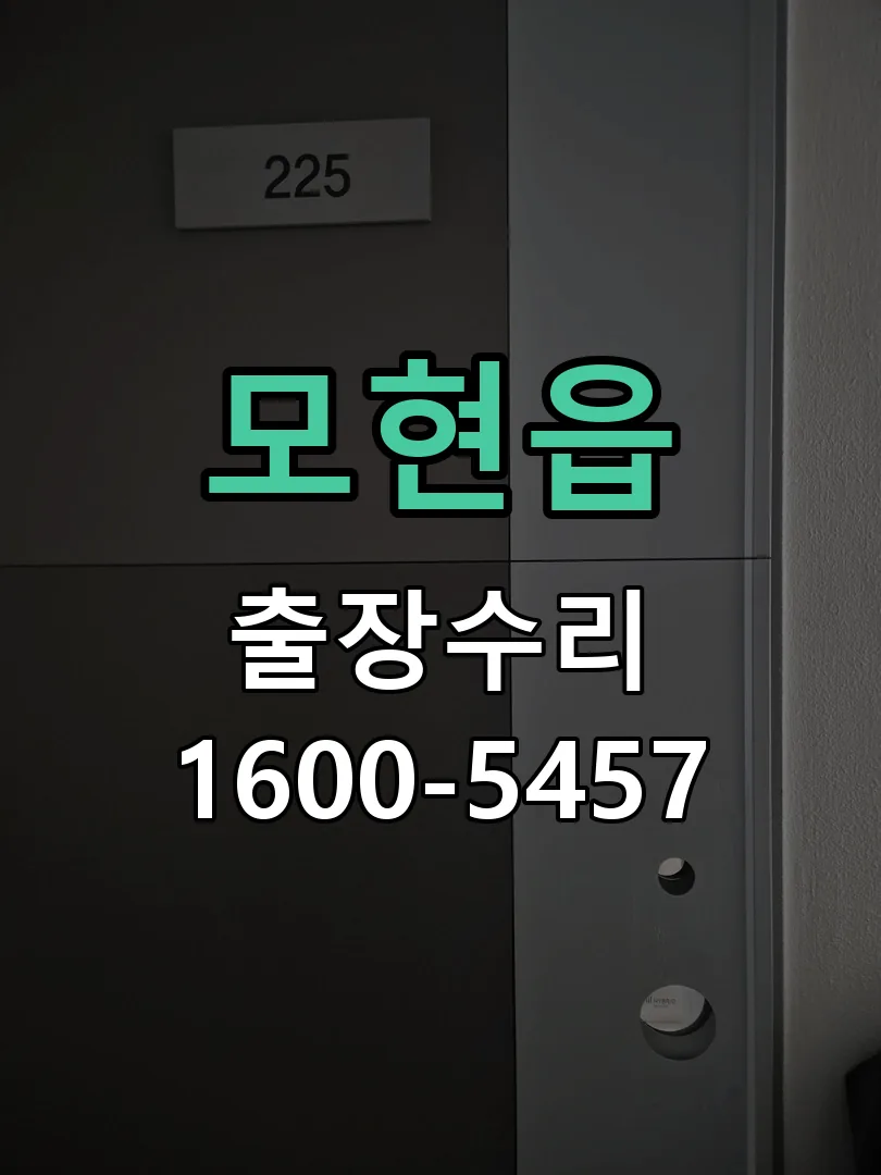 모현읍 현장 도착 후 상태 확인