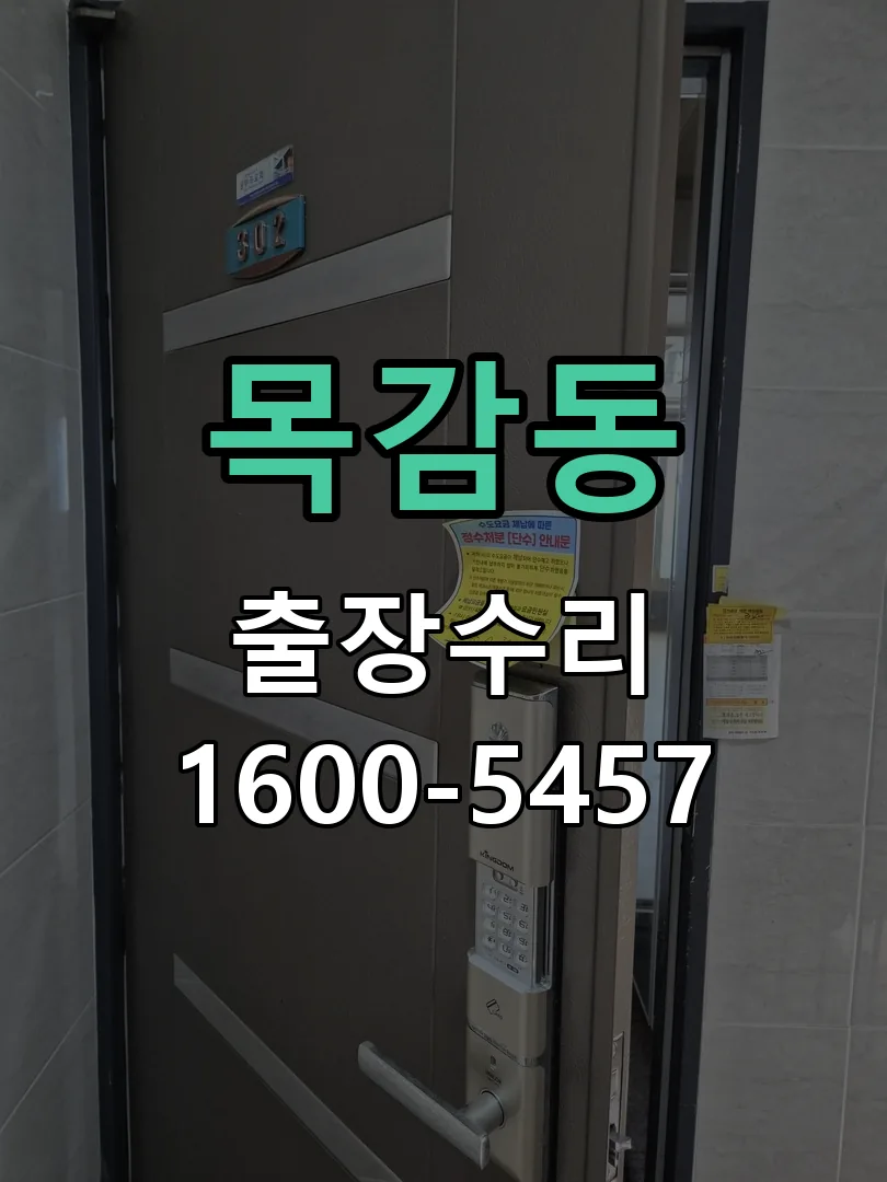 목감동 잠금장치 동작 확인
