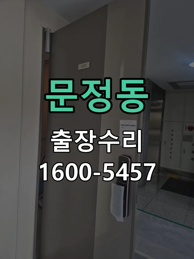 문정동 도어락 열쇠 출장 수리