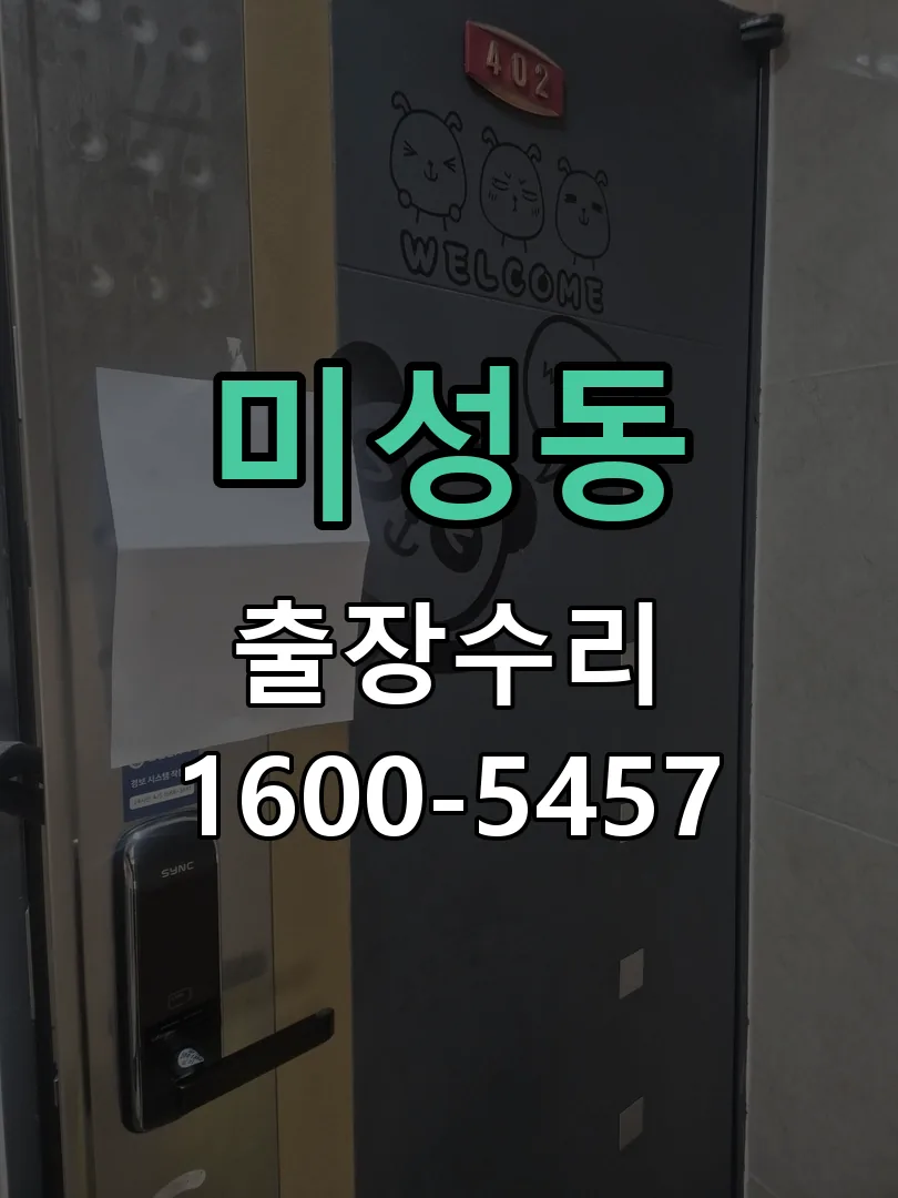 미성동 잠금장치 동작 확인