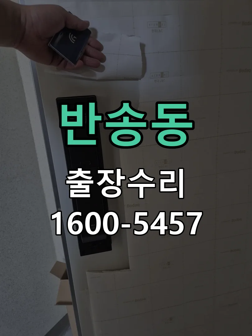 반송동 잠금장치 동작 확인