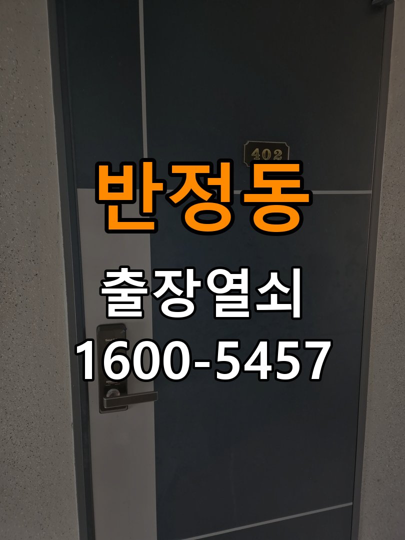 반정동 기숙사 이사 후 현관 도어락 교체 및 비번 변경 - 외관은 정상인데 작동이 안 될 때 점검 작업 완료 후 정상 작동 확인