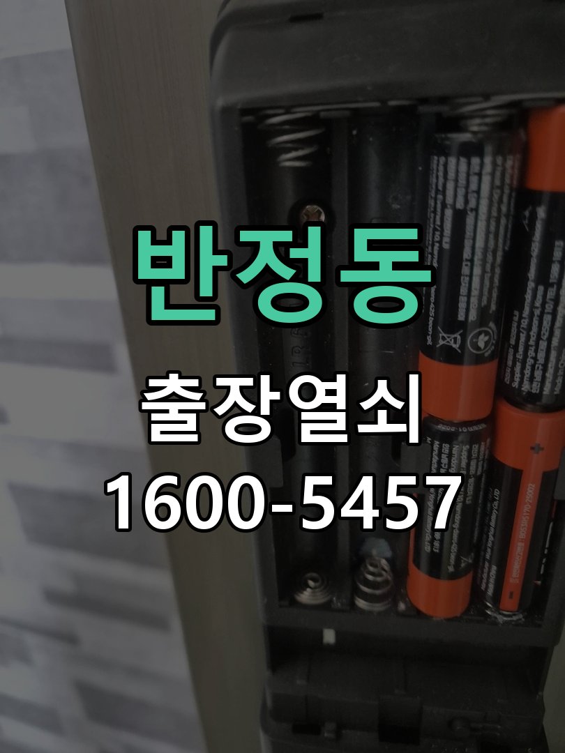 반정동 원룸 오피스텔 무타공 도어락 설치 작업 완료 후 정상 작동 확인