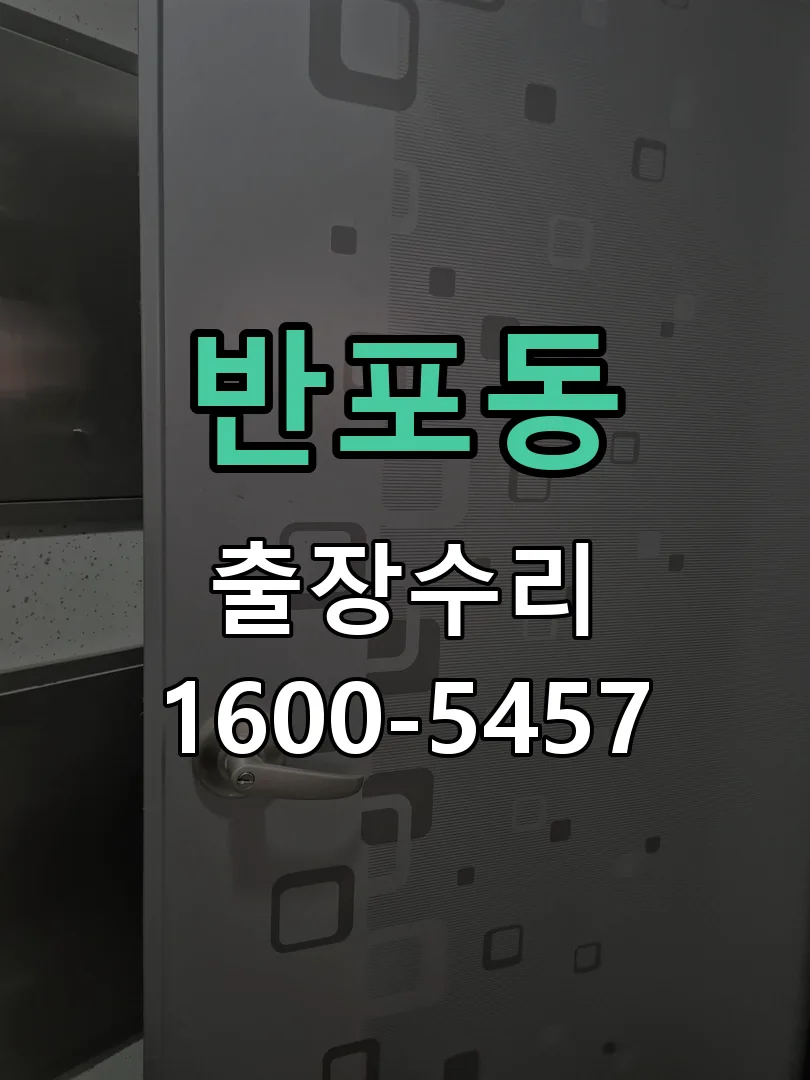 반포동 잠금장치 동작 확인