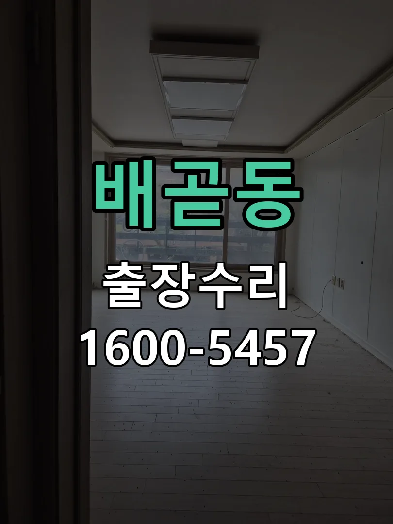 배곧동 현장 도착 후 상태 확인