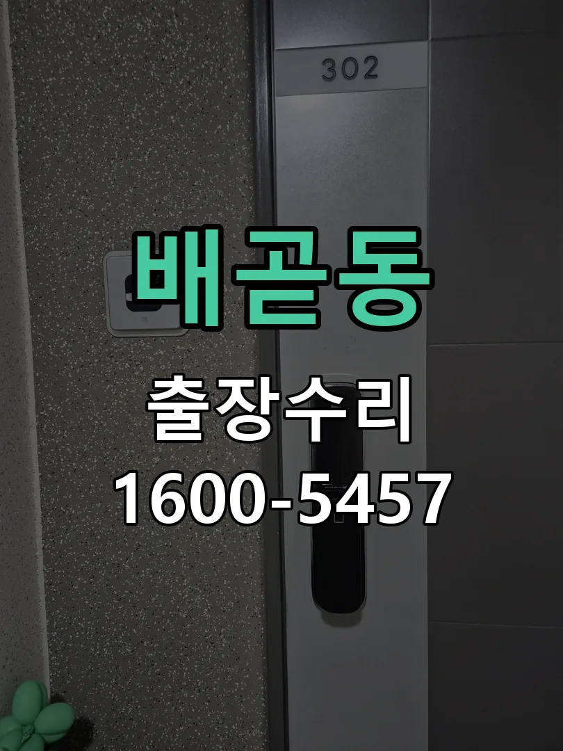 배곧동 잠금장치 동작 확인