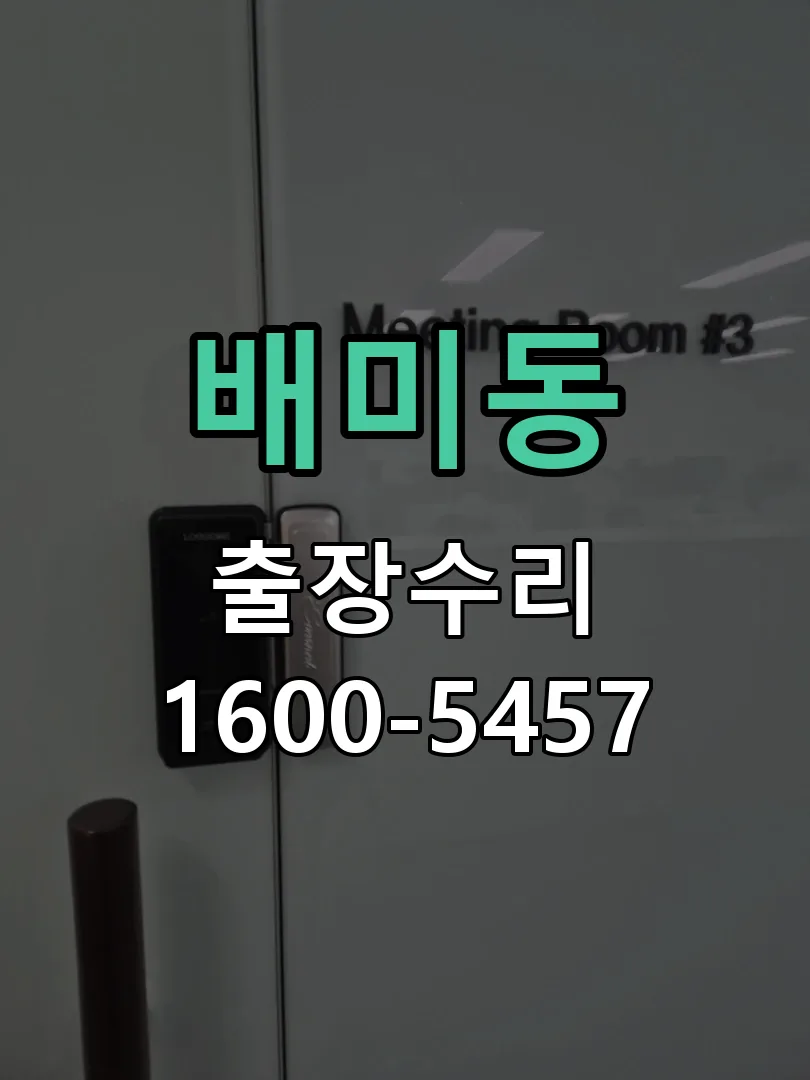 배미동 도어락 열쇠 출장 수리