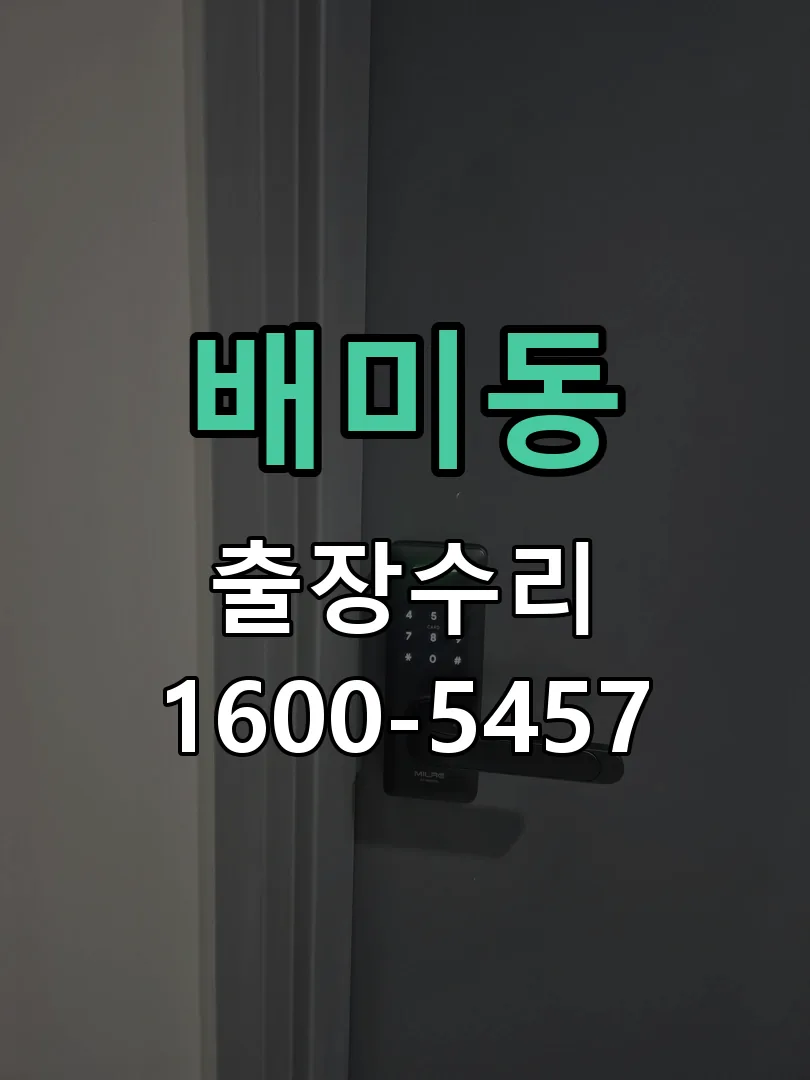 배미동 현장 도착 후 상태 확인