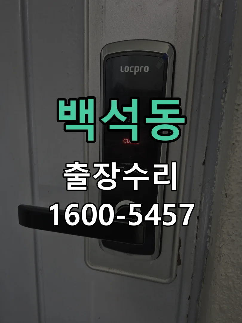 백석동 도어락 열쇠 출장 수리