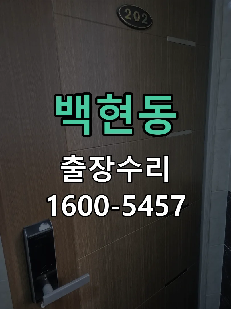 백현동 잠금장치 동작 확인