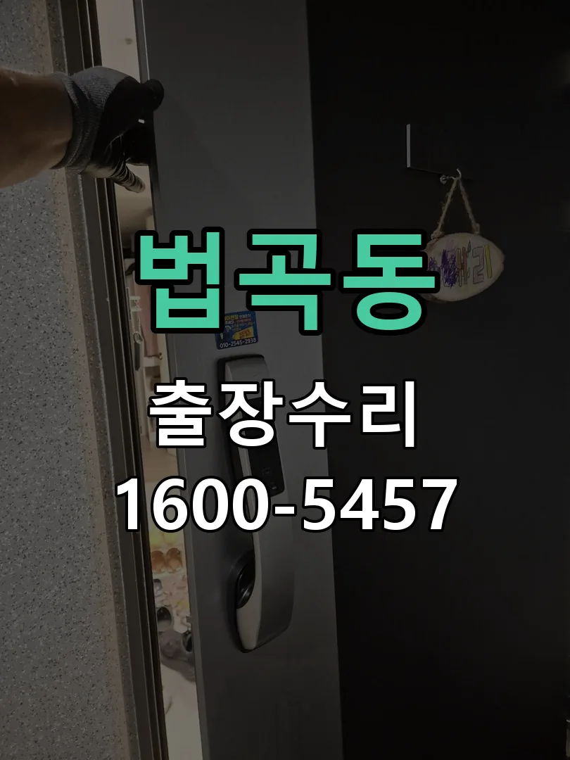 법곡동 잠금장치 동작 확인