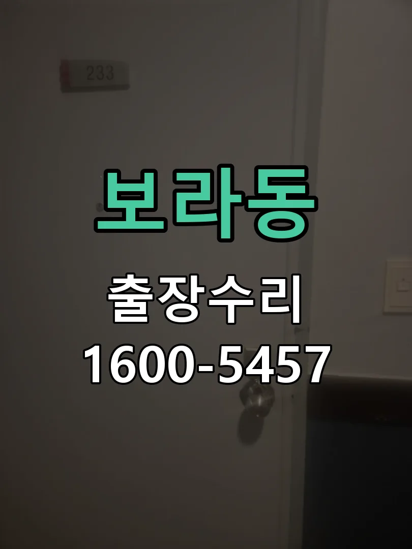 보라동 교체 작업 진행