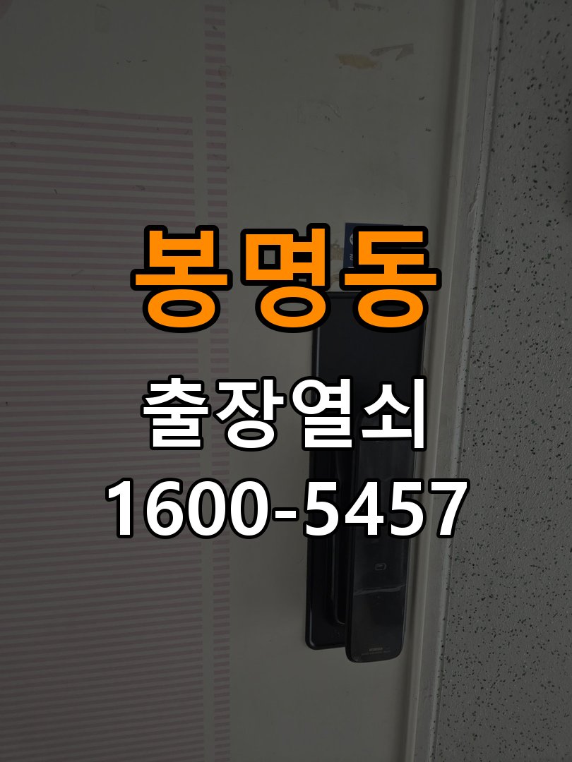 봉명동 보조키 특수키 안전고리 추가 설치 작업 완료 후 정상 작동 확인