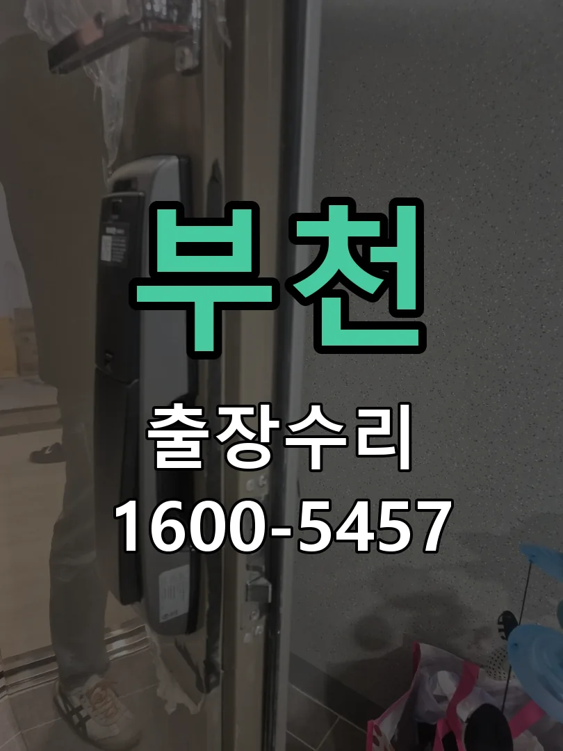 부천 잠금장치 동작 확인