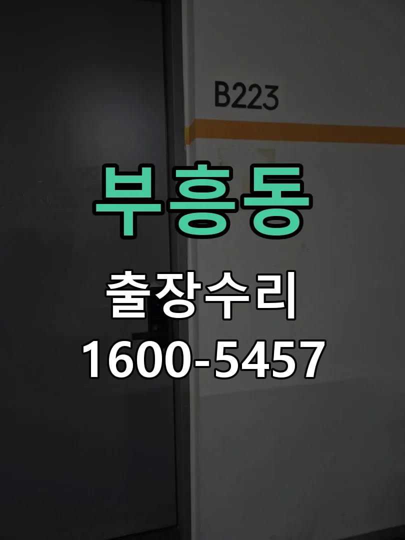 부흥동 현장 도착 후 상태 확인