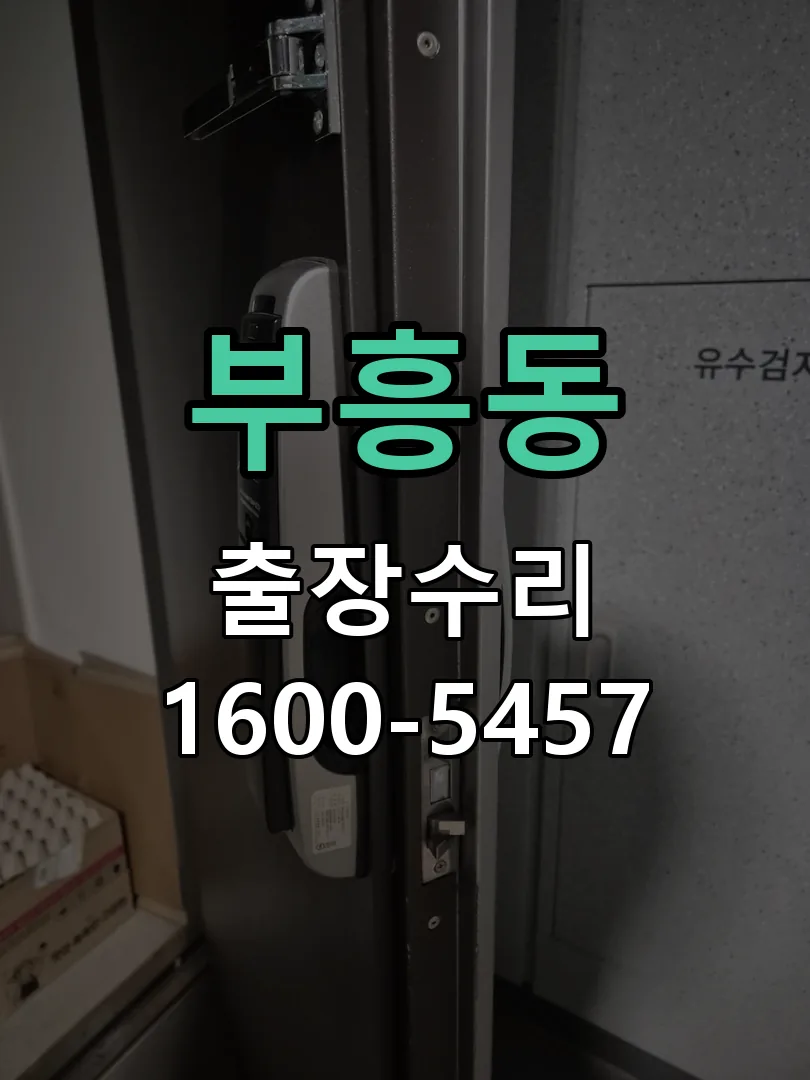 부흥동 잠금장치 동작 확인