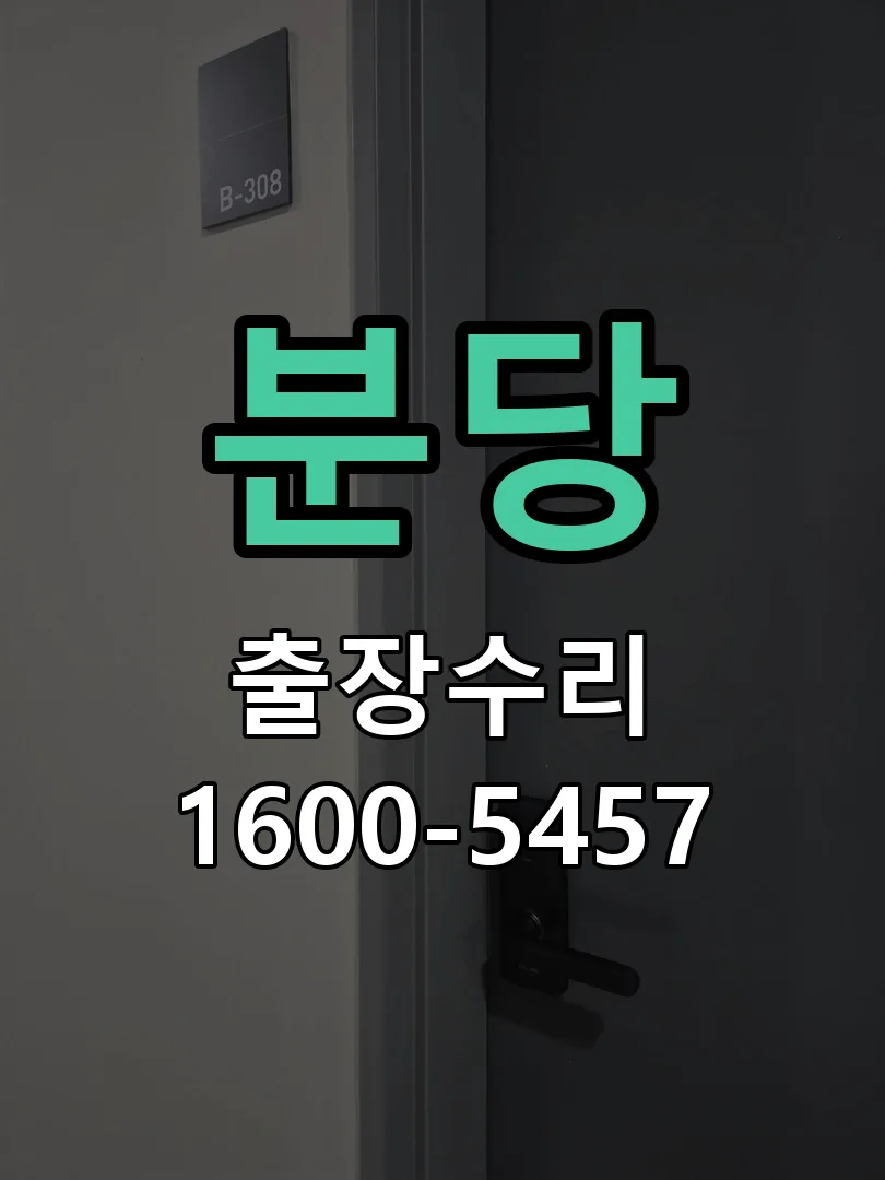 분당 도어락 열쇠 출장 수리