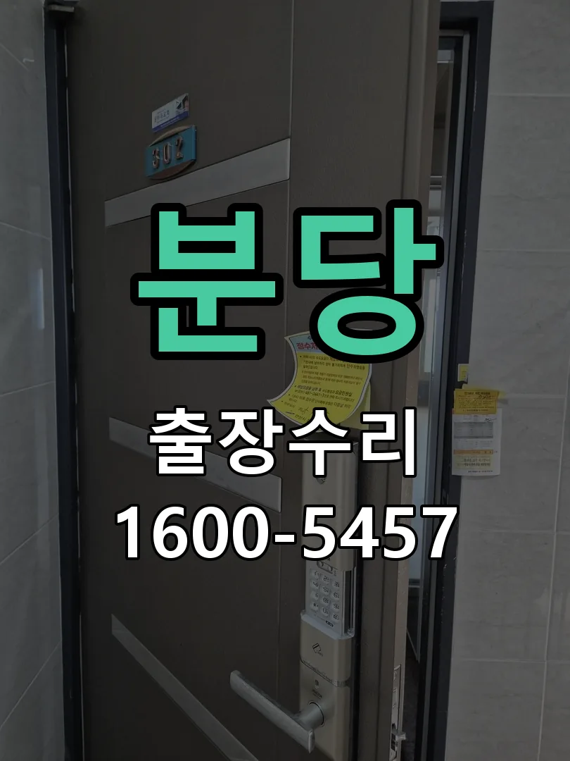 분당 도어락 열쇠 출장 수리