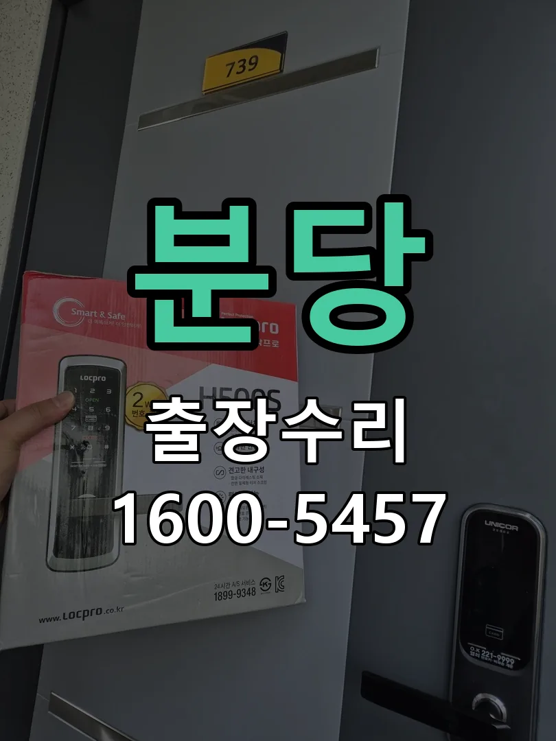 분당 잠금장치 동작 확인