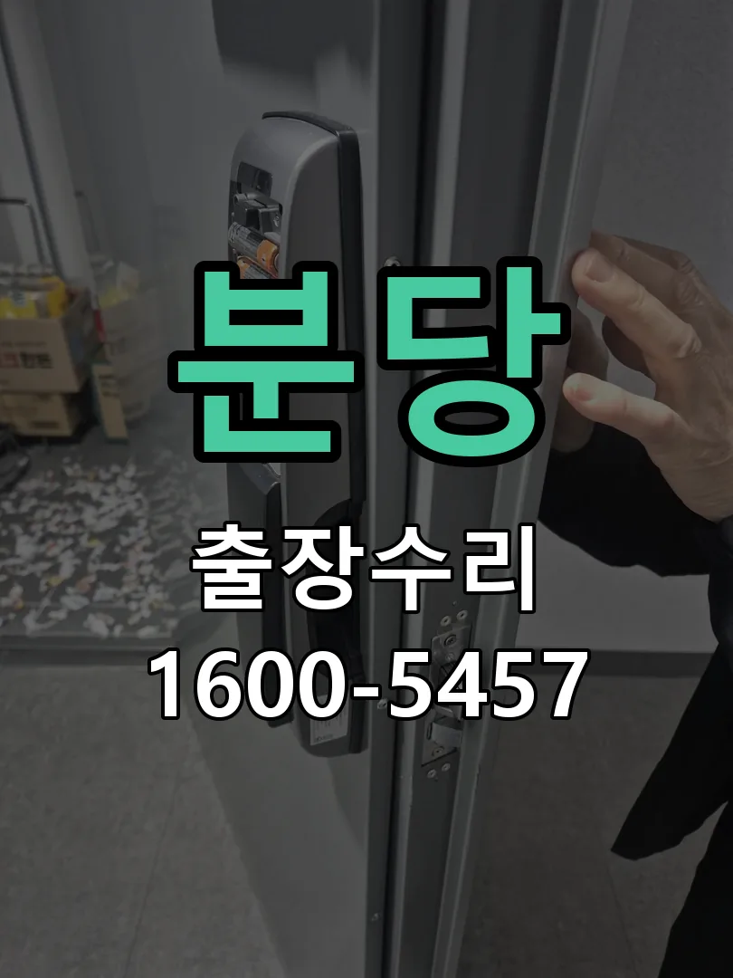 분당 잠금장치 동작 확인