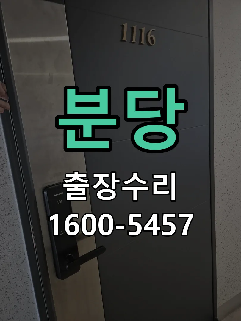 분당 도어락 열쇠 출장 수리