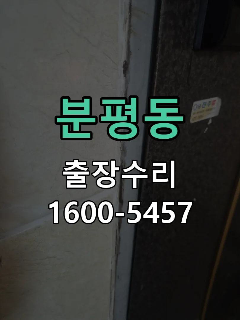 분평동 도어락 열쇠 출장 수리