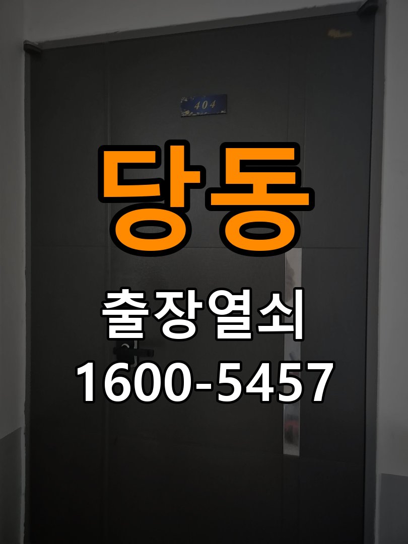 당동 창고 대문 개폐기 열쇠 고장 교체 작업 완료 후 정상 작동 확인