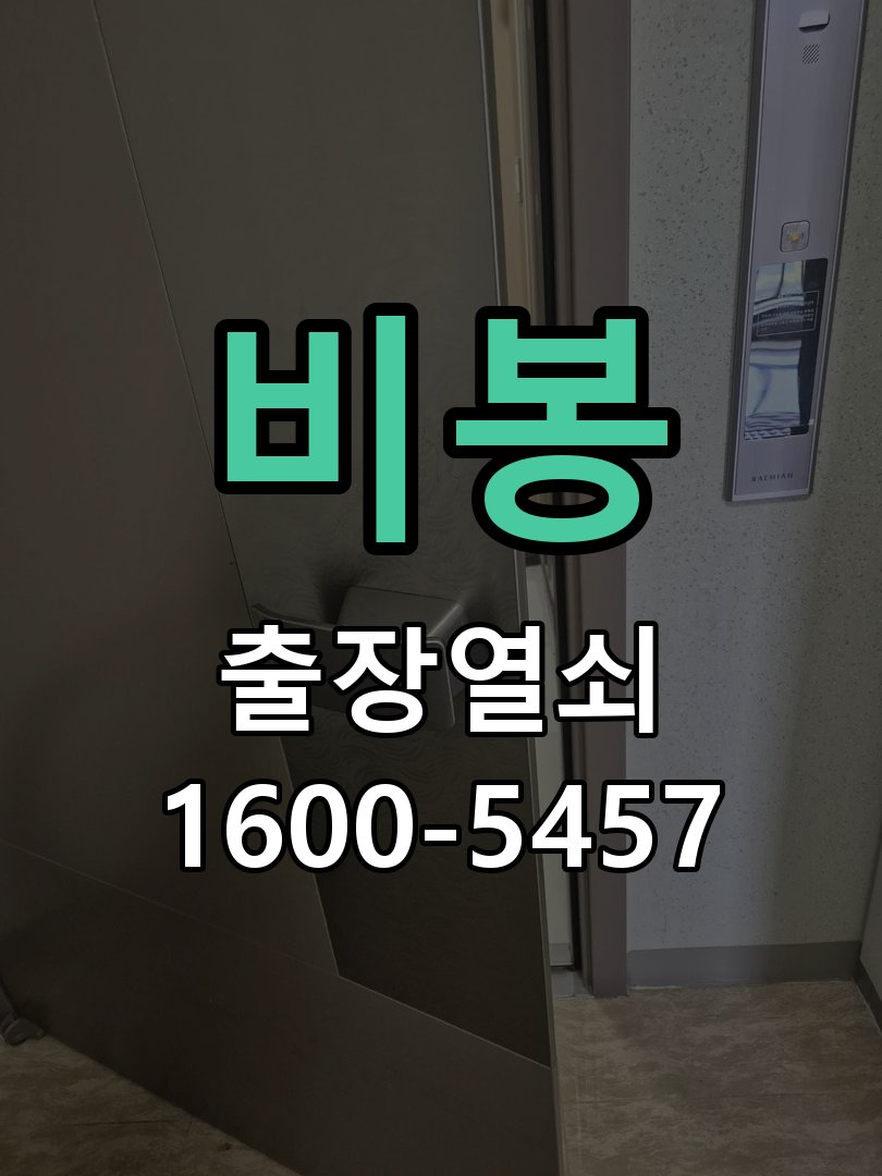 비봉 현관문 처짐 도어클로저 닫힘 속도 조절 작업 완료 후 정상 작동 확인