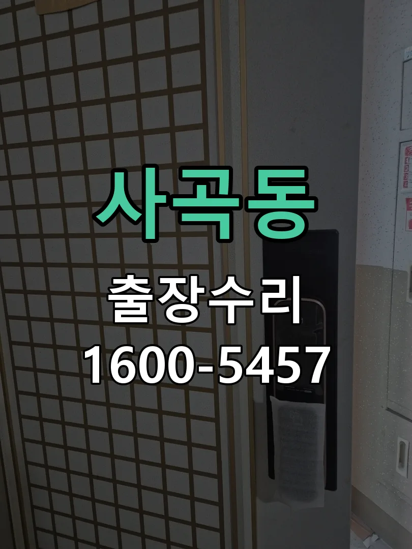 사곡동 잠금장치 동작 확인