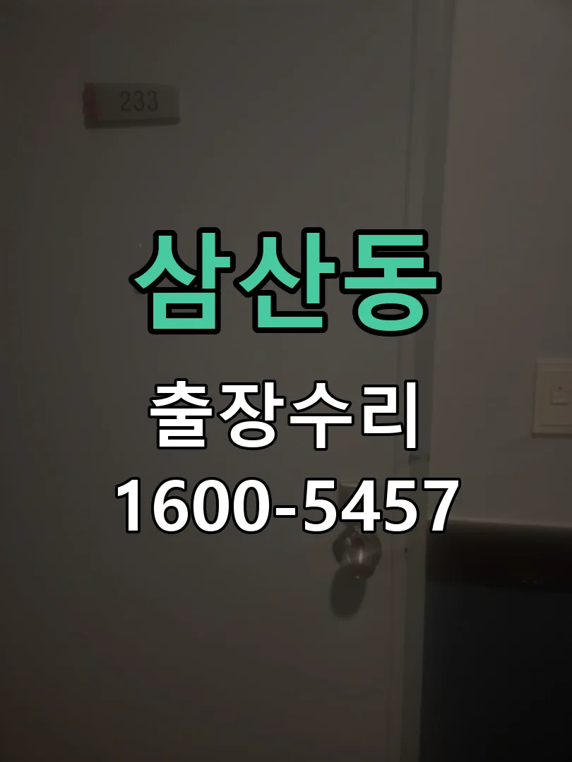 삼산동 잠금장치 동작 확인