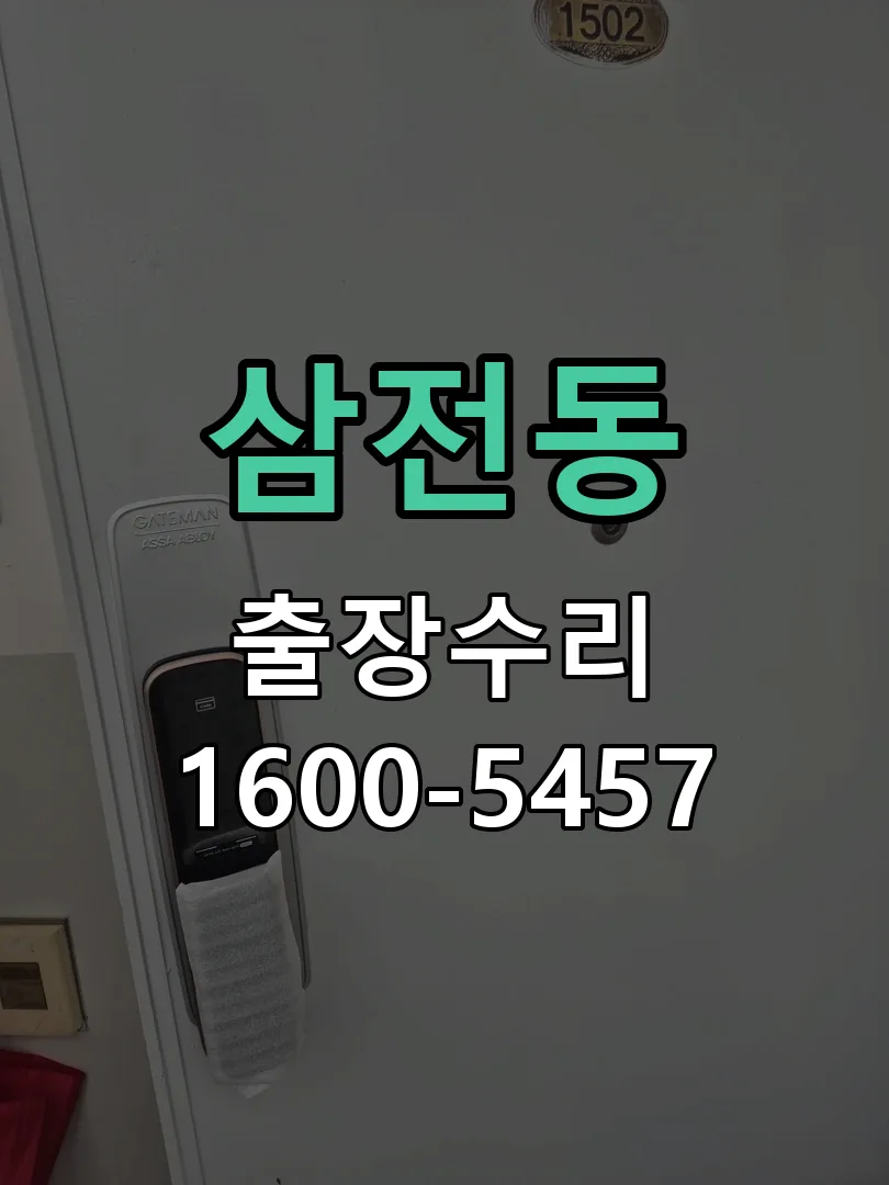 삼전동 잠금장치 동작 확인