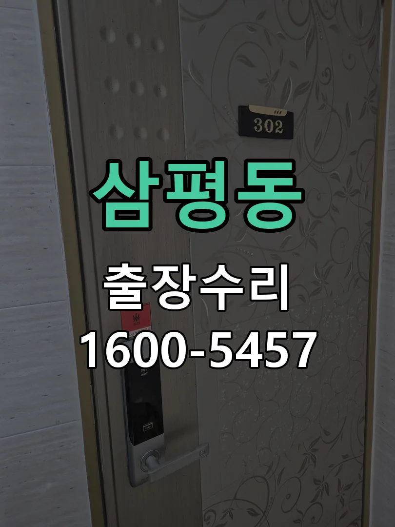 삼평동 잠금장치 동작 확인